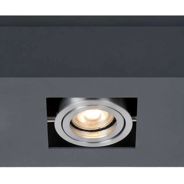 Spot LAMPA sufitowa CASEMIRO IT8002S3-BK/AL Italux metalowa OPRAWA prostokątna czarna