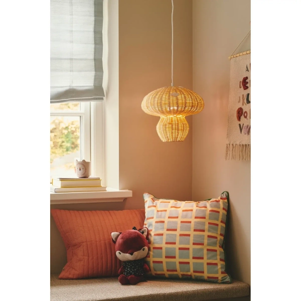 Ratanowa lampa wisząca Allie 2412753060 boho beżowy