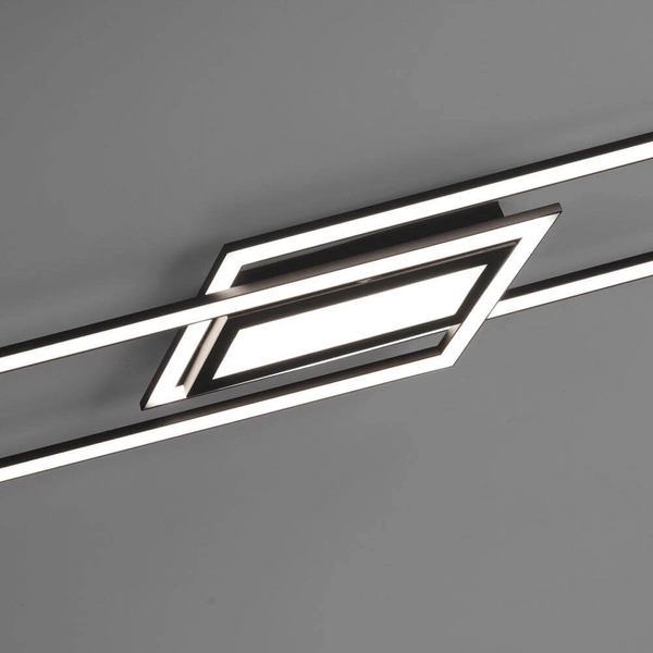 Czarna lampa sufitowa Asmin LED 45W pokojowy plafon