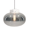 Lampa wisząca szklana Moonstone P0517 Maxlight przydymiona biała