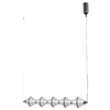Zwieszana lampa Fuente PND-34395-5-BK LED 125W 3000K czarny przezroczysty