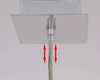 Zwisowa lampa Oden 31-03232 Candellux kula nad wyspę biała chrom