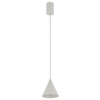 Stożkowa lampa zwieszana ZENITH 11455 jedwabisty szary