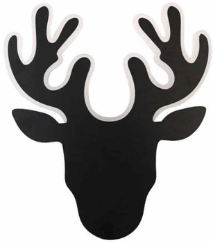 Dekoracyjny kinkiet DEER-B LED 6W jeleń metalowy czarny