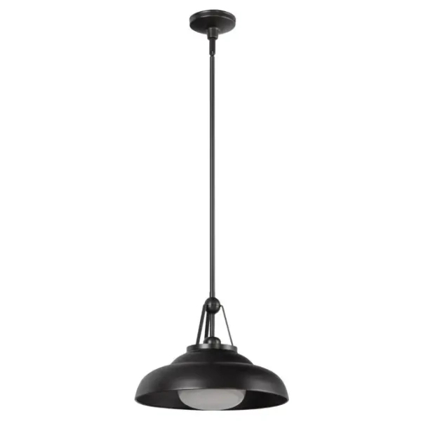 Wisząca lampa nad wyspę Palmetto QN-PALMETTO-P-M-UBZ do kuchni czarny