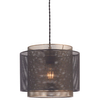 Lampa wisząca Plexus 72831 Endon metalowa ażurowa loftowa czarna