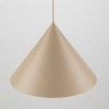 Wisząca na kablu lampa Cono 10622 do jadalni stożek beżowy
