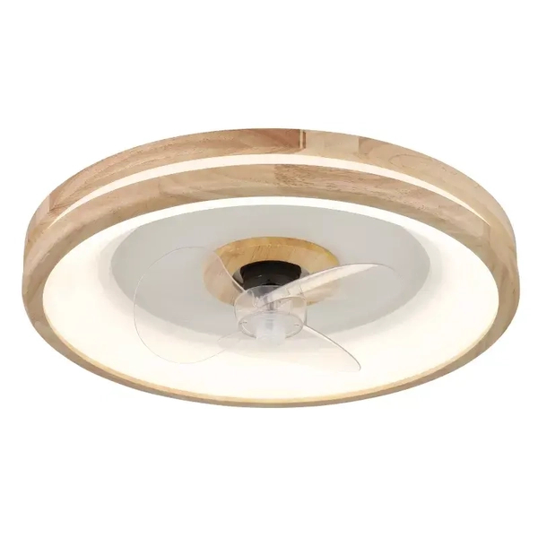 Sufitowa lampa GATIAN 03650 LED 30W 2700-6500K wentylator drewniany biały