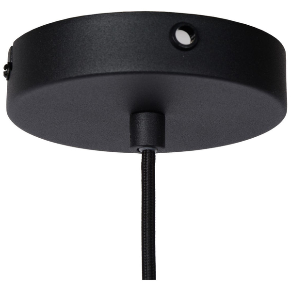 LAMPA wisząca SIEMON 45496/01/30 Lucide metalowa OPRAWA zwis kopuła czarny