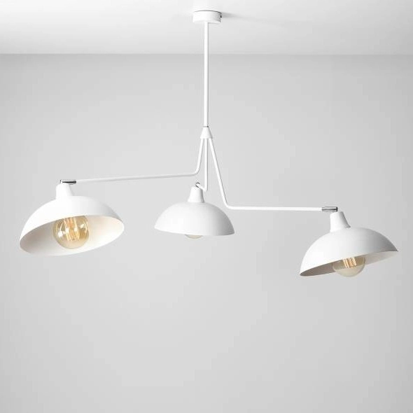Nowoczesna lampa sufitowa ESPACE 1036E Aldex regulowane wysięgniki białe