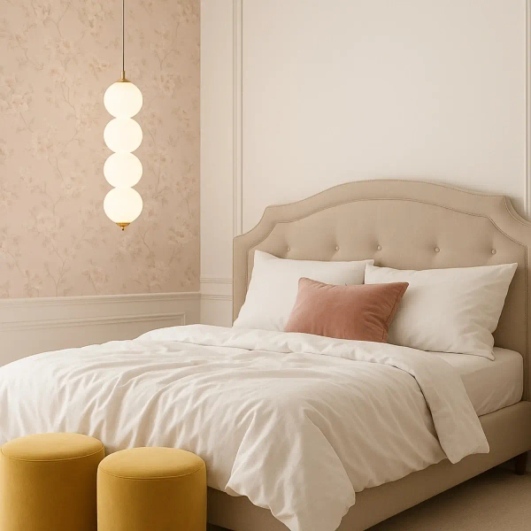 Zwisająca lampa do jadalni Pontti LWKM4 LED 12W 3000K kule złoty