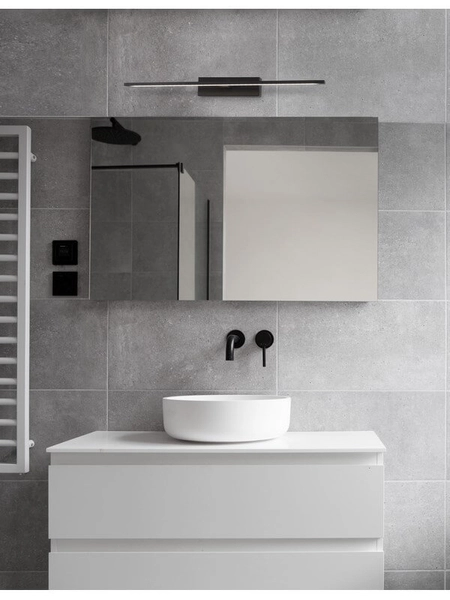 Hermetyczny kinkiet podłużny Ipiales LED 12W czarny