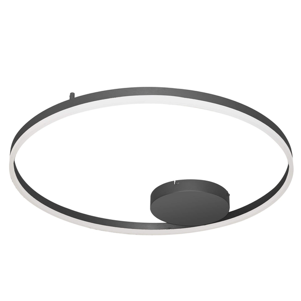 Minimalistyczna lampa natynkowa Halo LED 55W 3000K czarna