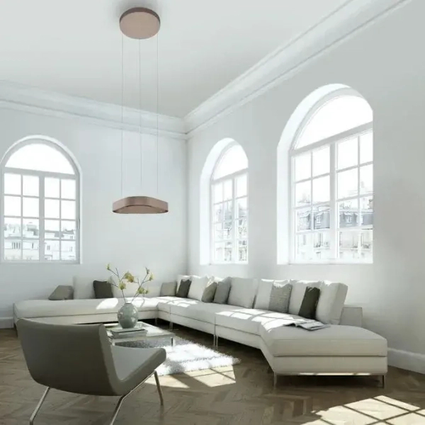 Wisząca lampa ze zmienną barwą Q-STRETTO brązowa 2689-97 1xLED 38W 2200-5000K regulowana