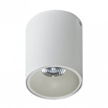 Sufitowa lampa tuba REMO AZ0822 + AZ0819 outlet Azzardo z odbłyśnikiem biały
