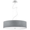 LAMPA wisząca 6773 Nowodvorski abażurowa OPRAWA okrągły zwis szara