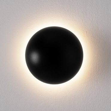 Ścienna lampa do przedpokoju MOXOS LE44372 LED 3W 3000K ball czarna