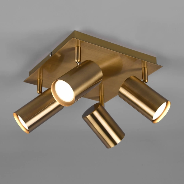 Plafon sufitowy regulowany VANTOS DL404802430 Trio tubki mosiądz