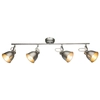 Lampa sufitowa HERNAN 54651-4 metalowa listwy reflektorki srebrne
