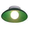 Ryflowana lampa ścienna ILUSIONI ST-F059 GREEN do jadalni zielona biały