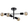 Sufitowa lampa Piansi PND-4025-4-BL Italux stics do jadalni czarna
