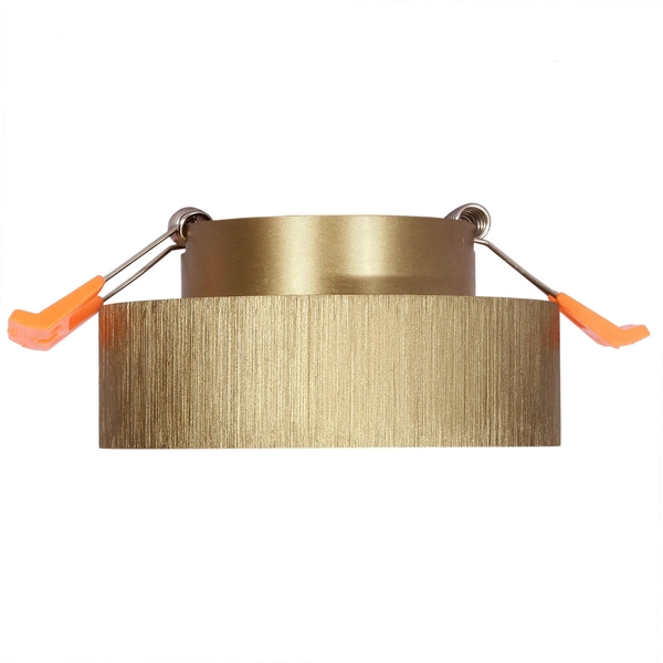 Lampa podtynkowa okrągła 572 Domeno LED tuba szczotkowana złota