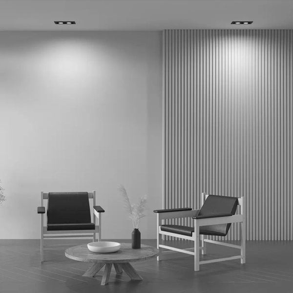 Oprawa wpuszczana modułowa Metal Modern DL008-2-02-B LED 50W czarna