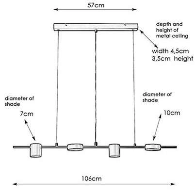 LAMPA wisząca ROW 107746 Markslojd metalowa OPRAWA tuby ZWIS na listwie art deco czarny