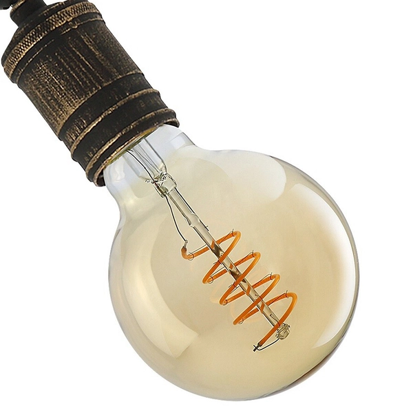 Kinkiet loftowy Fidel 3214 regulowana lampa do jadalni złoto antyczne