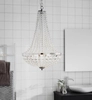 Wisząca lampa kryształowa Granso107551 pokojowa łańcuszki ip44 chrom