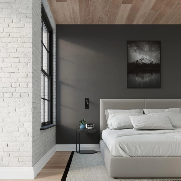 Kinkiet LAMPA ścienna SL.0956 metalowa OPRAWA regulowana tuba czarna