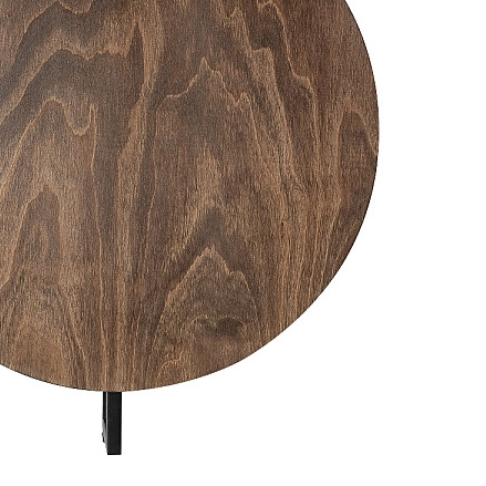 Pokojowy kinkiet okrągły Sunset B 7655 ścienna lampa hol drewno