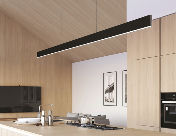 Lampa wisząca na listwie Olivier AZ5109 LED 50W 3000K czarna