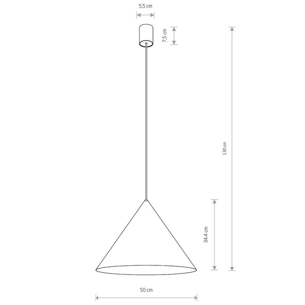 Zwisowa lampa do salonu Zenith 8007 Nowodvorski nad stół zielona