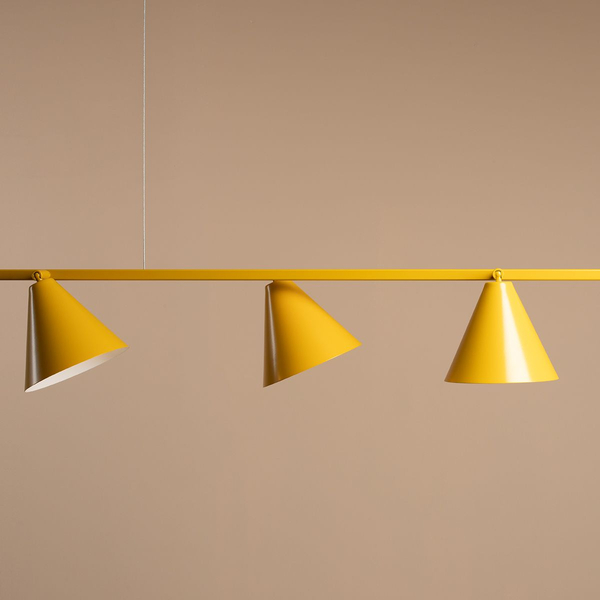 Lampa nad wyspę wisząca Form1108L14 Aldex 4-punktowa żółta