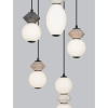 Ceramiczna wisząca lampa MONRETA LE45236 LED 28W 3000K mokka biała