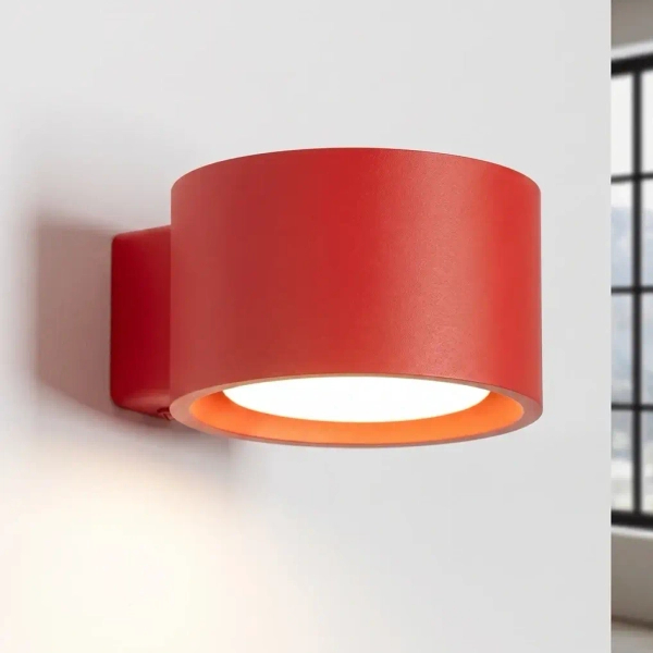 Czerwona lampa ścienna MODO SL.2477 1xGx53 metalowy kinkiet