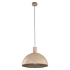 Wisząca nad stół lampa Oslo Sabia 11010 okrągły abażur beżowy