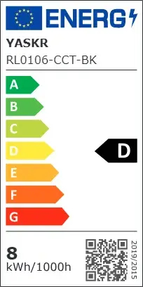 Łazienkowe oczko podtynkowe Pik RL0106-CCT-BK LED 8W 3000-4000K IP54 czarne