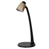 Ledowa lampka biurkowa Ludo 18660/05/02 Lucide LED 4,5W 3000K czarna złota