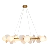 Żyrandol glamour CHIC ST-DL-2969 pierścień do salonu biały złoty