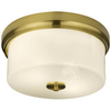 Szklana lampa sufitowa Dresden C02381BR Cosmolight mosiądz