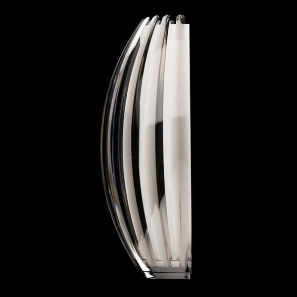 Kinkiet ścienny dekoracyjny Elba AZ0092 Azzardo ryflowana transparentna