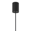 Zwisająca lampa nad stół Drops 11175 okręgi drewniana czarna