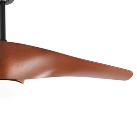 LAMPOWENTYLATOR sufitowy SAMPUES LE42553 Luces Exclusivas metalowa OPRAWA plafon LED 18W 3000K wiatrak plafoniera brązowa