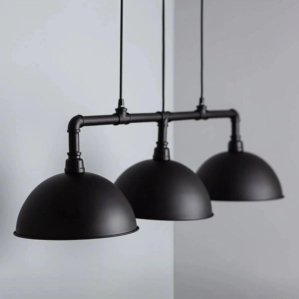 Kopułowa lampa wisząca Retro ABR-RRR-3XE27 Abruzzo potrójna czarny