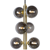 LAMPA wisząca TYCHO 45474/06/02 Lucide loftowa OPRAWA szklane kule zwis przydymiony mosiądz