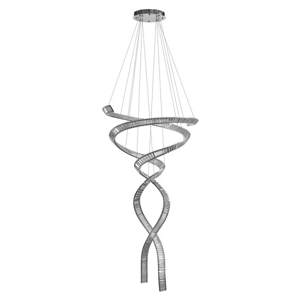 Wisząca lampa SPARK przezroczysta chrom AZ6897 2xLED 280W 3000-4000K