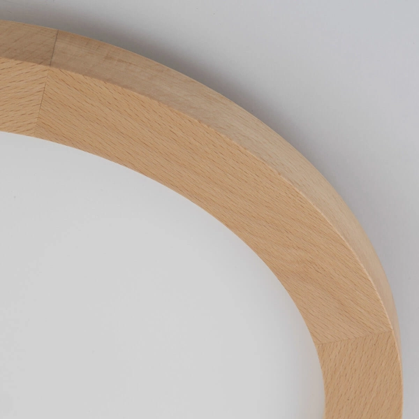 Plafon do łazienki Aqua 18004 LED 24W 3000-6500K IP54 drewniana biała