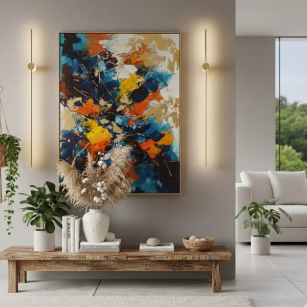 Minimalistyczna ścienna lampa SparoST-1067W-1GD-120 LED 22W 3000K złoty